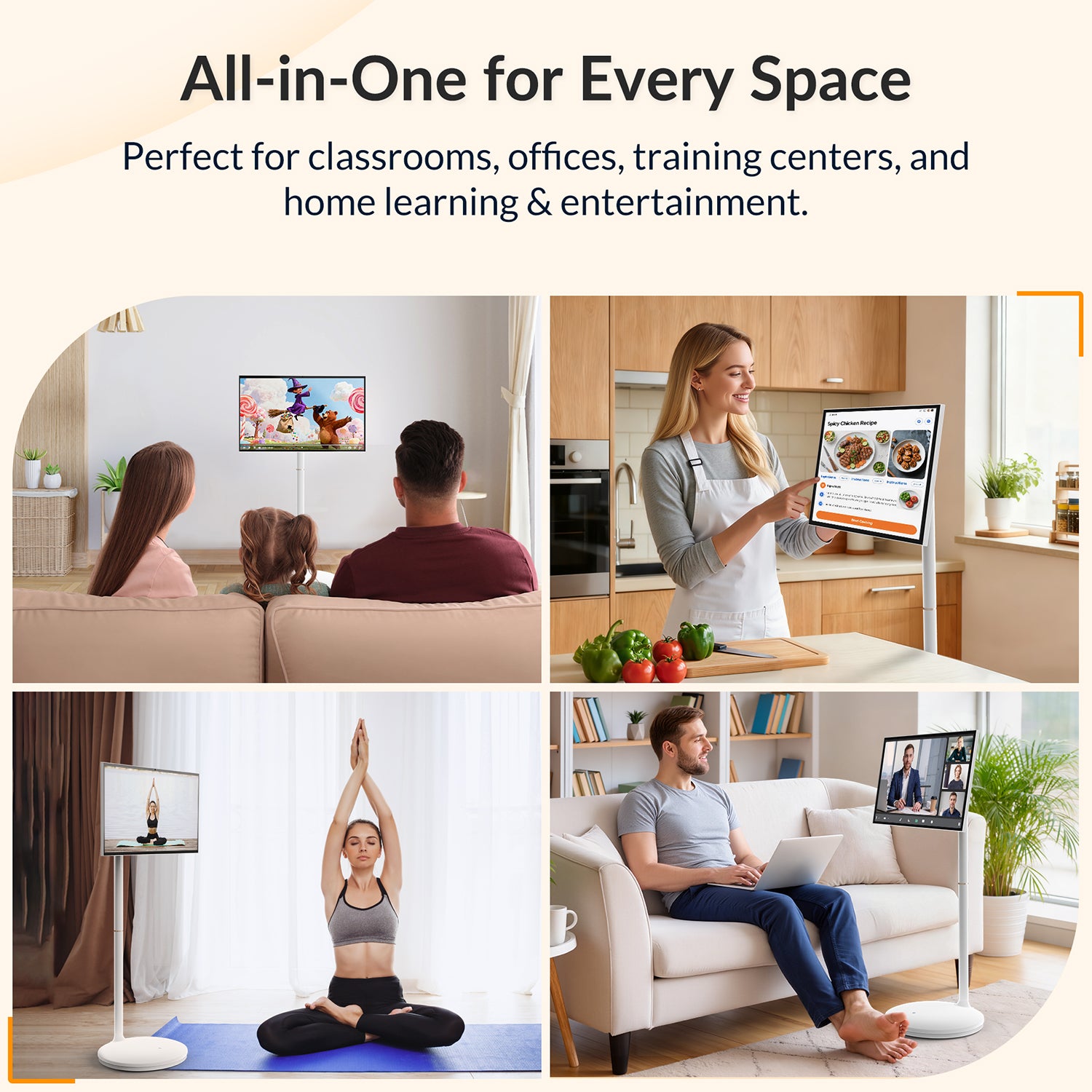 Nework MoveMate AI 27" — Move Freely Watch Anywhere