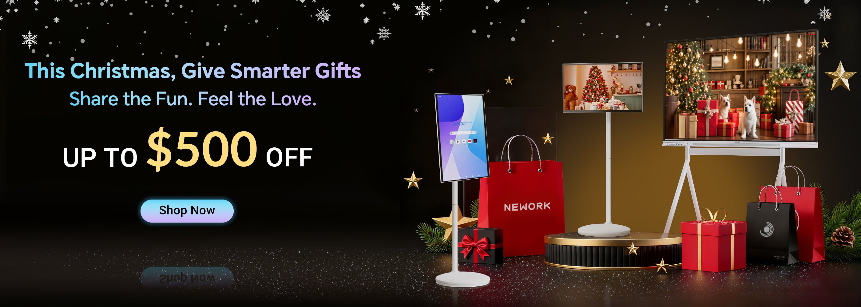 Nework Christmas sale with Portable TV and Smart Board — up to $500 off