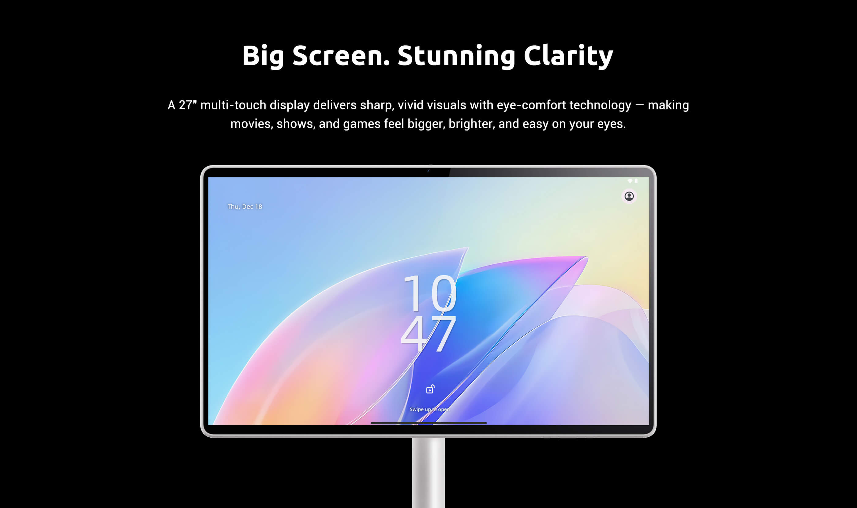 Nework MoveMate Hi-Fi 27 inch touchscreen portable TV vivid display with eye comfort technology
