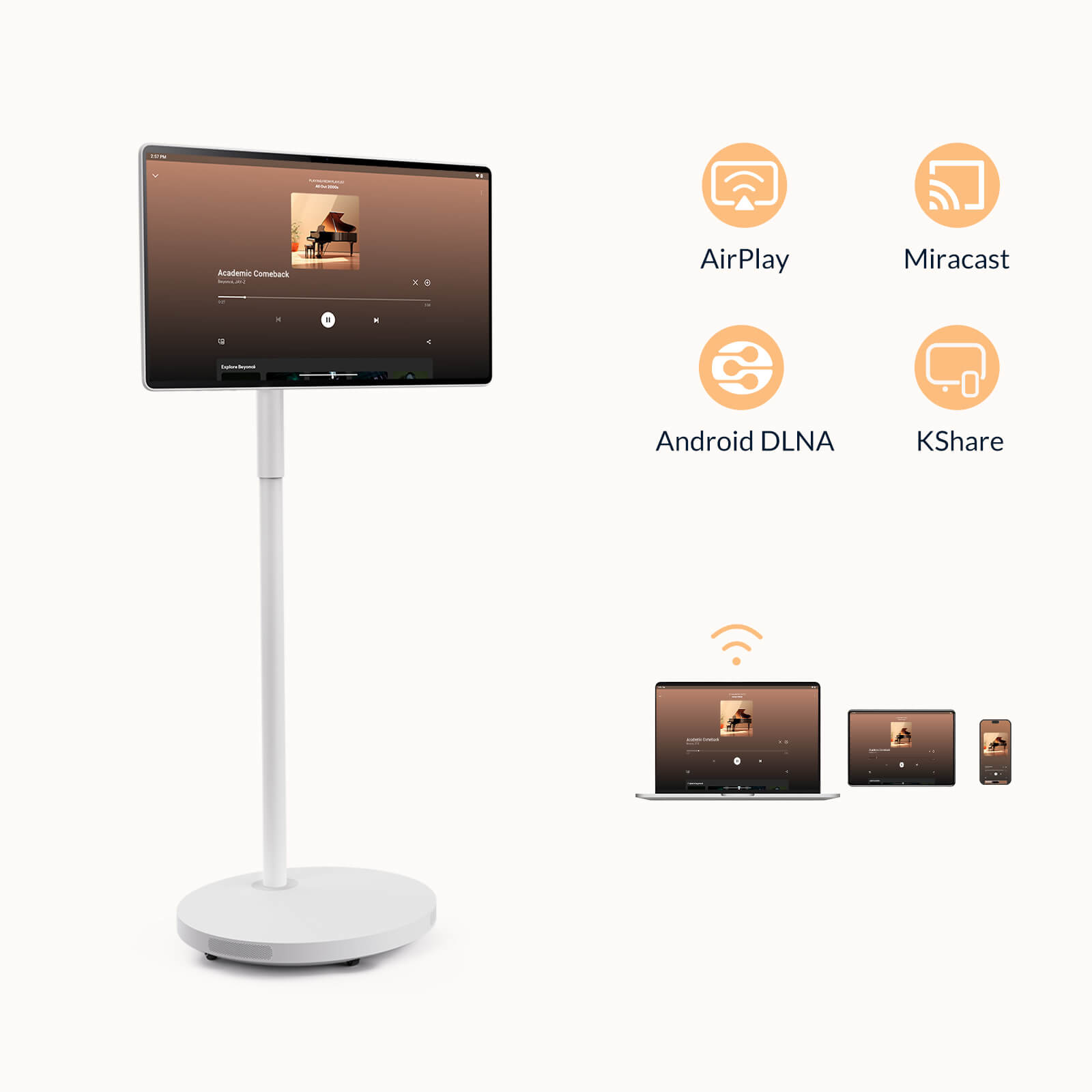Nework MoveMate portable TV wireless casting AirPlay Miracast DLNA multi-device screen sharing