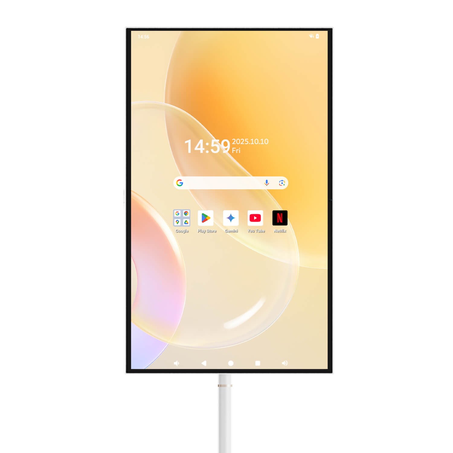 32 inch portable TV vertical screen mode with rotating touchscreen for flexible viewing – Nework MoveMate AI