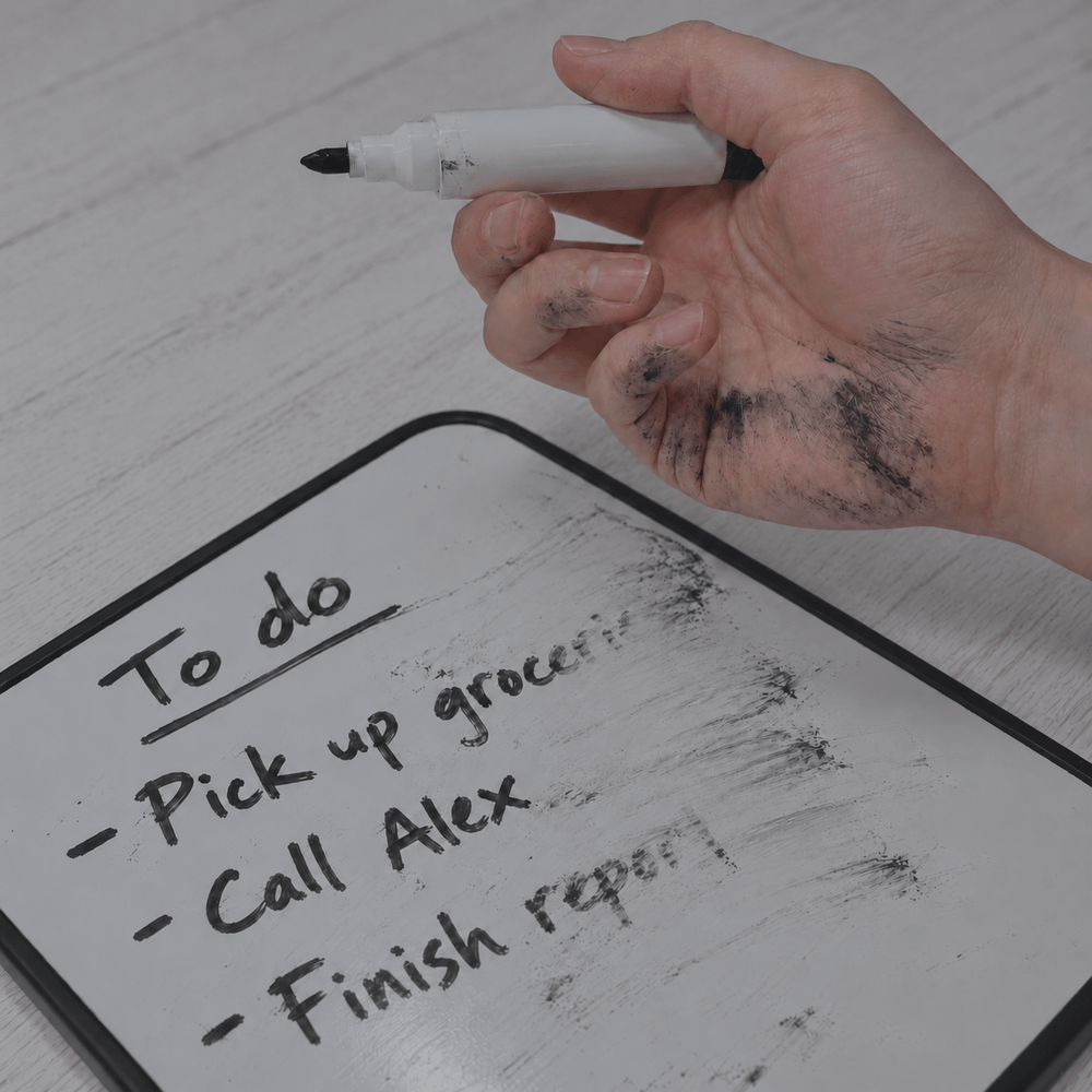 Ink stains or dust