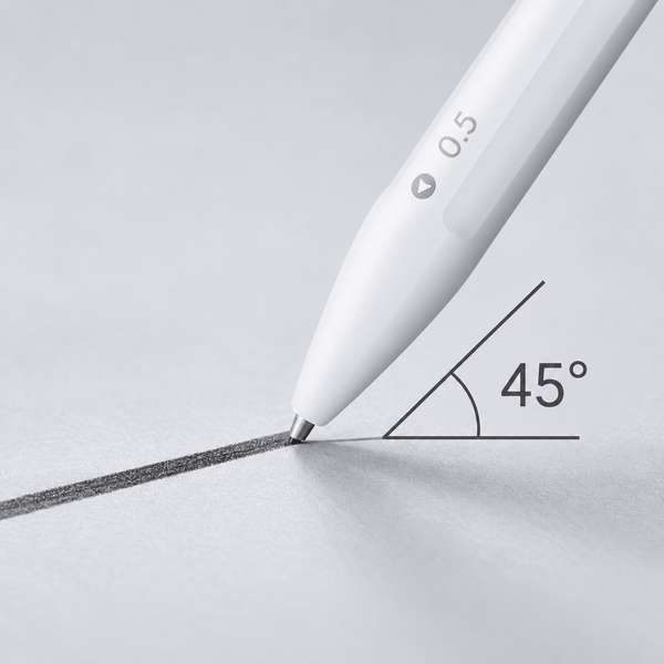 45° Tip. Pencil-Like Lines.