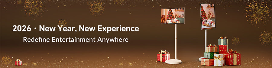 Nework_New_Year_sale_banner_with_portable_tv_and_displays