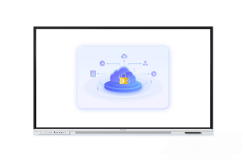Secure and school-ready Nework interactive smart board for classrooms