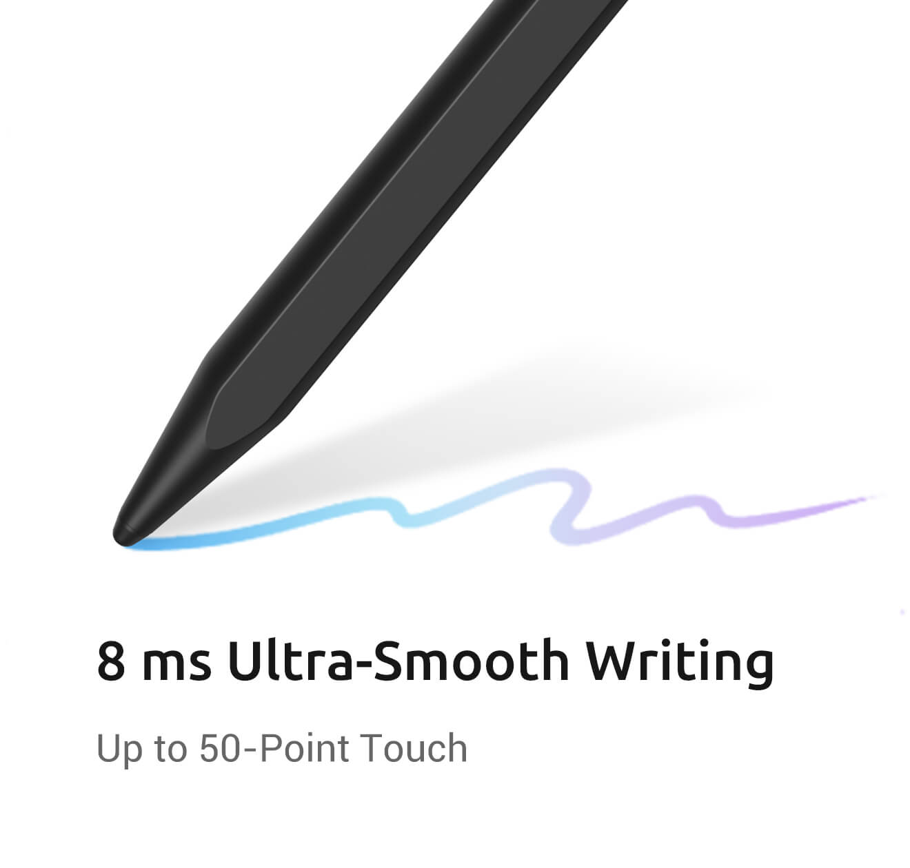Ultra smooth writing smart whiteboard with low latency touch
